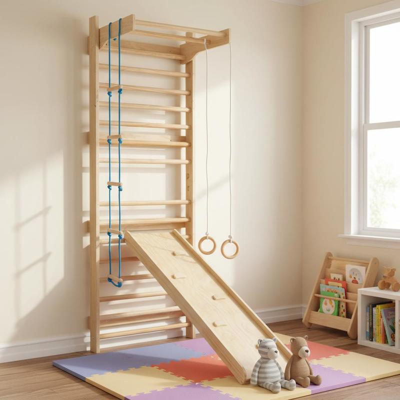 Wooden Stall Bars 31.5x23.6x86 - Gymnastic Ring Wood ulasan dan harga