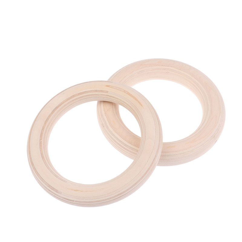 HUA 2Pcs/Pairs Wooden Ring Por - Gymnastic Ring Wood ulasan dan harga